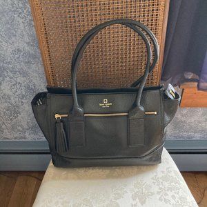 Kate Spade Pebbled Black Leather Tote